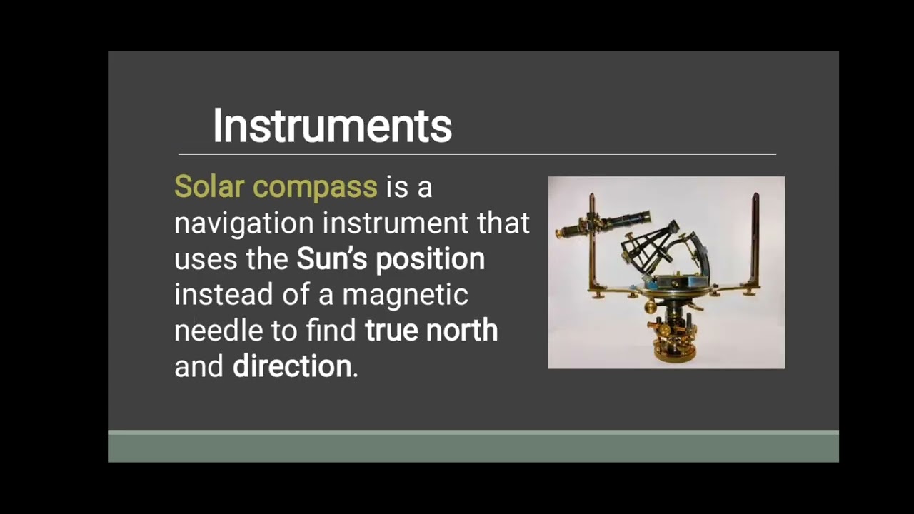 Type of Navigation Using - Sun, Moon, and Stars