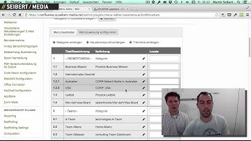 Linchpin - Social Intranet with Confluence | The Navigation Menu Editor | Demo