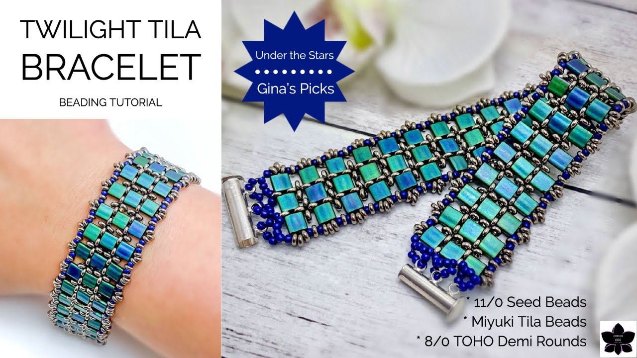 Handmade Tila and Seed Bead Double Wrap Bracelet