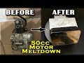 HUGE 50cc Motor Meltdown - Melting An Old Aluminum Engine Block For Giant Ingots