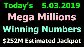 Today Mega Millions Winning Numbers 3 May 2019 Friday. Tonight Mega Millions Drawing 5/03/2019
