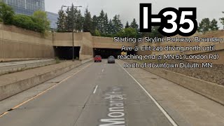 I-35 Northbound Through Duluth, Minnesota 10 Miles