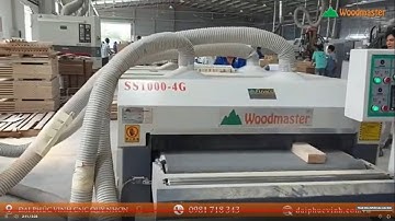 MÁY CÀO CƯỚC 4 TRỤC 1000MM  CÀO SỚ GỖ GIẢ CỔ  WM 1000DG4