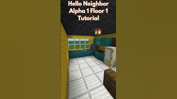 How To Build Hello Neighbor Alpha 1 Floor 1 Minecraft #helloneighbor #minecrafthowtobuild #minecraft
