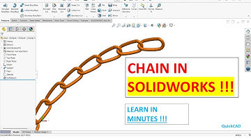 How to Make a Chain in SolidWorks | Step-by-Step Guide | QuickCAD