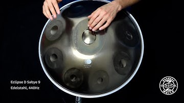 Eclipse Handpan | D Sabye 9 | Edelstahl | 440Hz | D/ G A B C# D E F# A