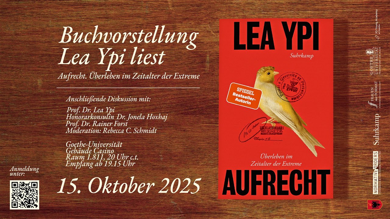 Aufrecht. Überleben im Zeitalter der Extreme | Buchvorstellung Lea Ypi