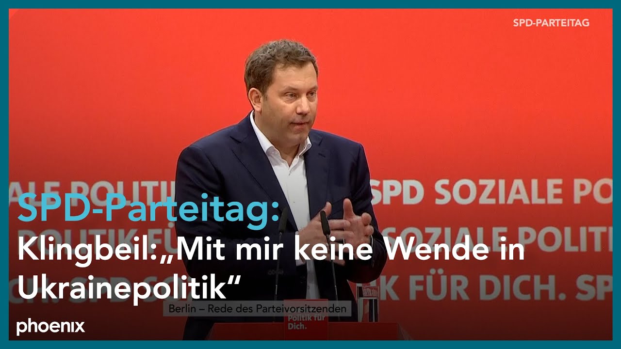 SPD-Parteitag: Bewerbungsrede von Lars Klingbeil zum Parteivorsitz am 27.06.25