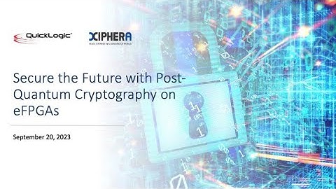 Secure the Future with Post-Quantum Cryptography on eFPGAs