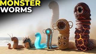 Monster Worms Size Comparison 3D | Biggest Sandworms Ever Created!