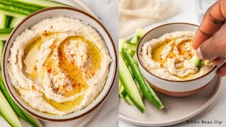 Easy Homemade White Bean Dip (Ready In 5 Minutes)