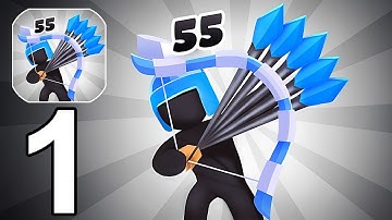 Merge Archers Part 1 Gameplay Walkthrough Android IOS