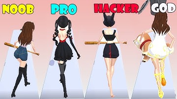 NOOB vs PRO vs HACKER vs GOD - Good Girl Bad Girl