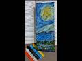 Easy: How to Paint Van Gogh Style with Oil Pastels - Simple Tutorial