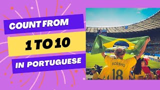 Count from 1 to 10 in PORTUGUESE Muito Simples - very easy #portuguese #counting