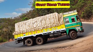 Ghat Road :Crossing Heavy Loaded Truck with 12 Tyres | Lorry videos | Truck videos / Crazy Truckwala