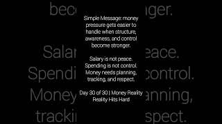 30 days later, the truth is simple: money needs control, not excuses.