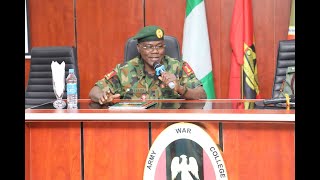 Professionalism Entails Realistic Training - COAS Lauds Operational Level Commander #ArmyWarCollege