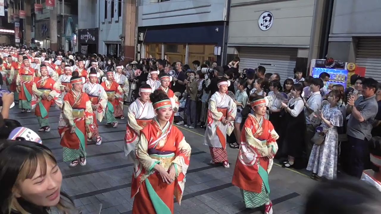 【2023年高知　第70回よさこい祭り】2023.8.10　『濱長　花神楽』　／　 Yosakoi Festival in Kochi 2023, Japan