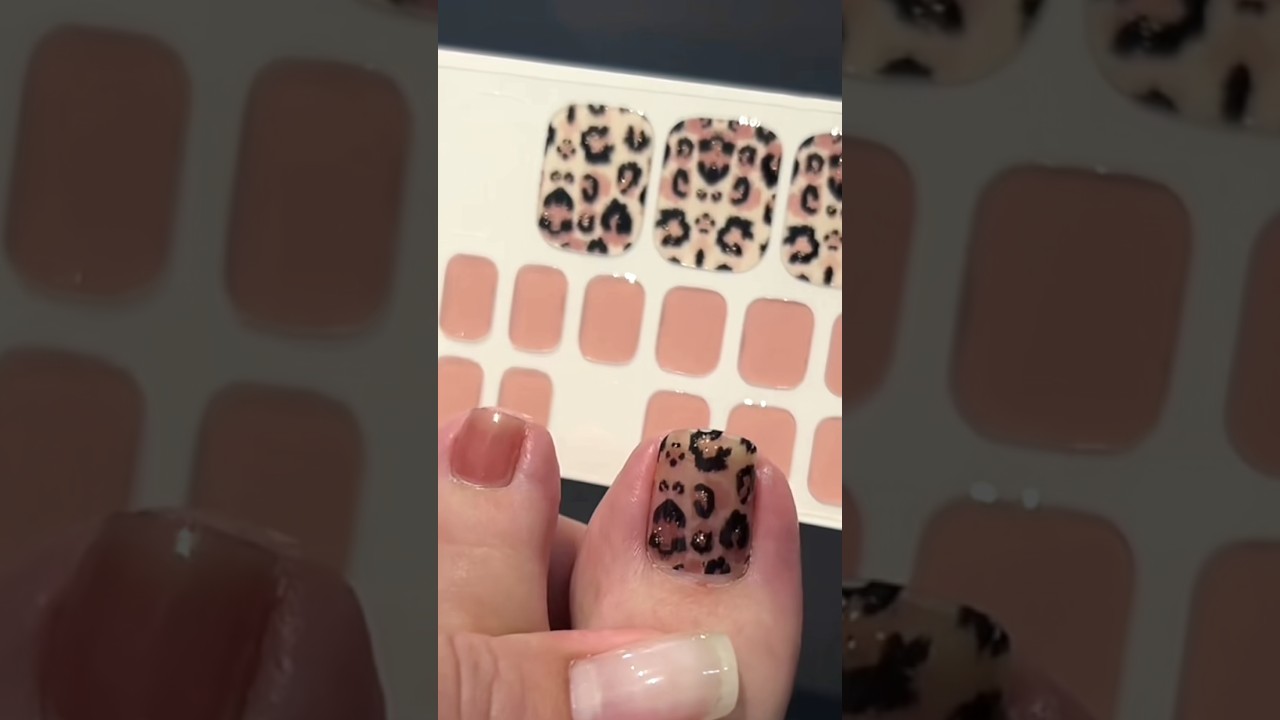 Leopard toes just hit different #nails #nailart #naildesign #nailtutorial
