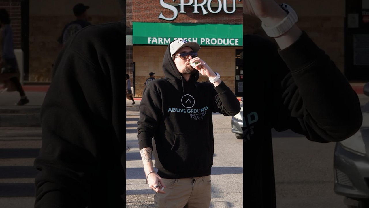 Handing out Magic Mind outside of Sprouts 🌱🍵 