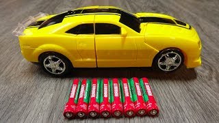 Xe ô tô BIẾN HÌNH siêu đẹp - Yellow Bumblebee Transformer Toys - I178V