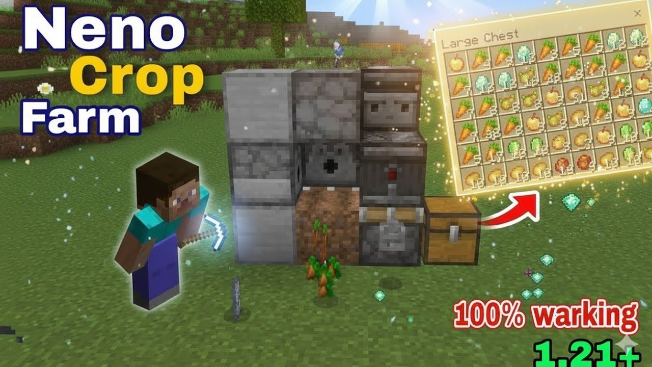 Nano Crop Farm in Minecraft 🌾 | Minecraft Small Crop Farm Design (Java & Bedrock)
