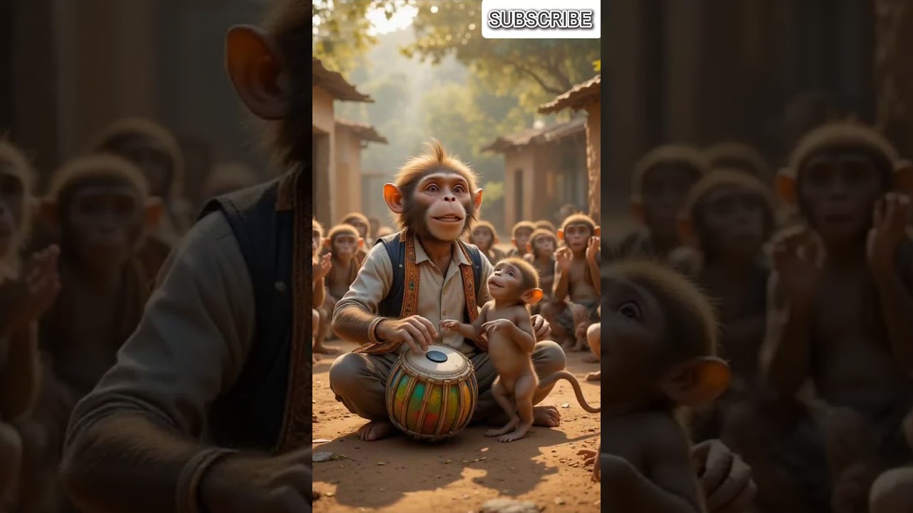 “Monkey Tabla Beats – Baby Monkey Dance Show”