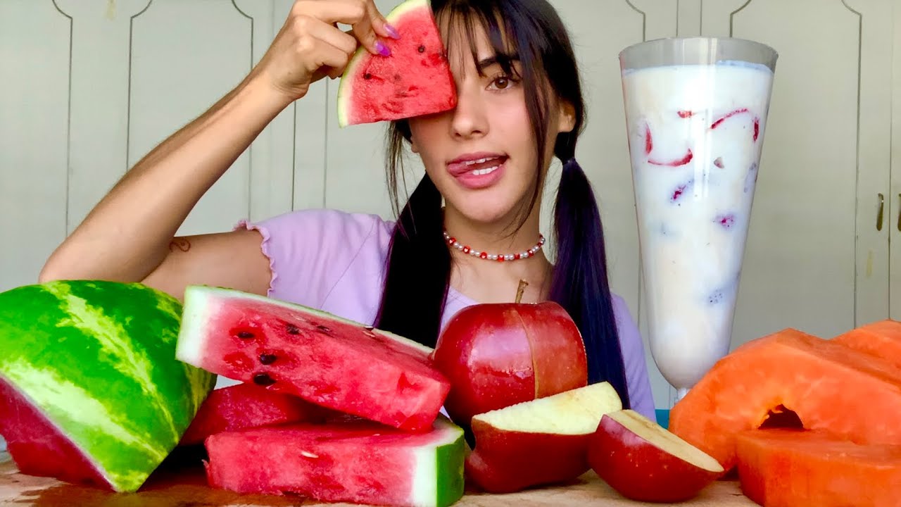 PT2 COMIENDO 🍓🍉🍎 ♡ MUKBANG ASMR