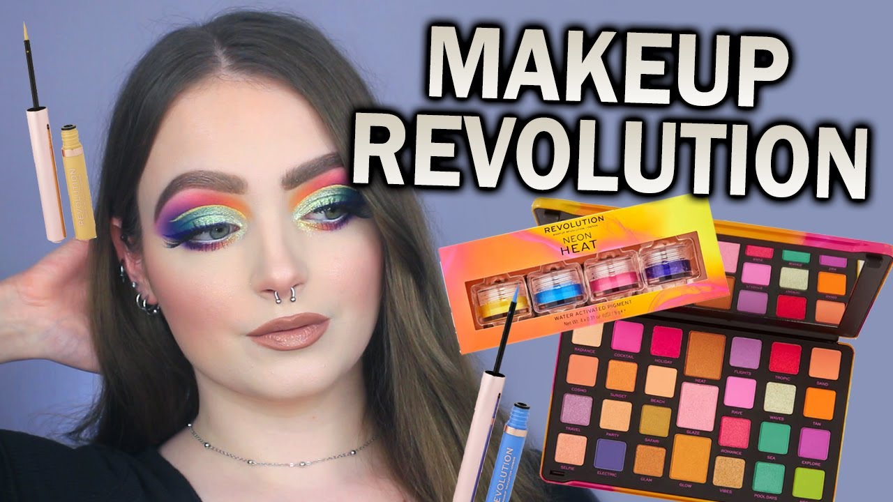 hello pigment!!! MAKEUP REVOLUTION NEON HEAT COLLECTION REVIEW AND TUTORIAL