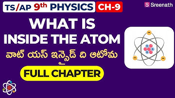 What is Inside the Atom: Full Chapter in తెలుగు | TS/AP Class 9 Physics | Chapter 9 | Sreenath