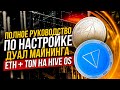 Полное руководство по настройке дуал майнинга ETH + Toncoin на Hive OS. Настройка дуал майнинга Тон