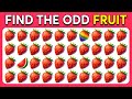 Find the ODD One Out - Fruit Edition 🍎🥑🍉 Easy, Medium, Hard | Quiz Galaxy