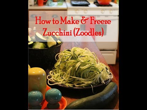 Como Spiralize & Congelar Zucchini Noodles (Zoodles)