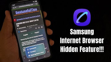 Latest Internet Browser Features on Samsung Galaxy