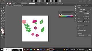 Details how to floral seamless repeat pattern in illustrator with blob brush Update