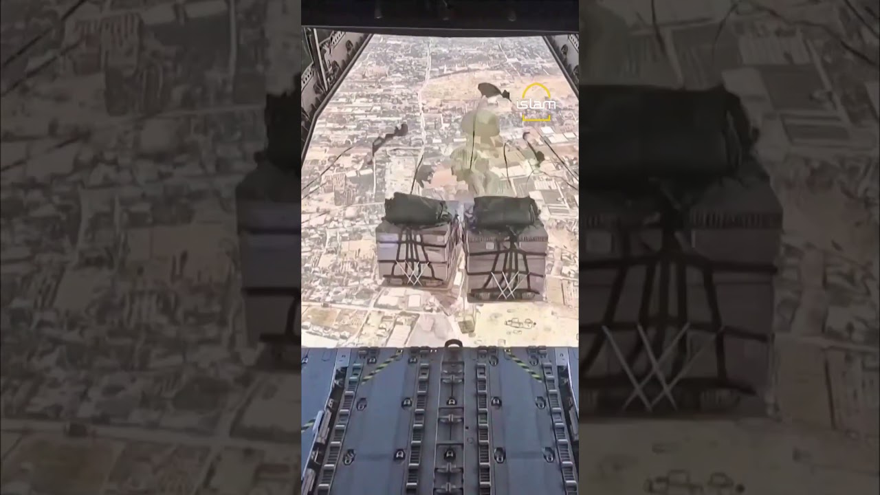 Spanish Air Force airdrop reveals scale of destruction in Gaza | Islam Channel