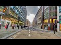 Financial City Of London Looks Empty-During Tier4 Lockdown of 2021, 4k Walk