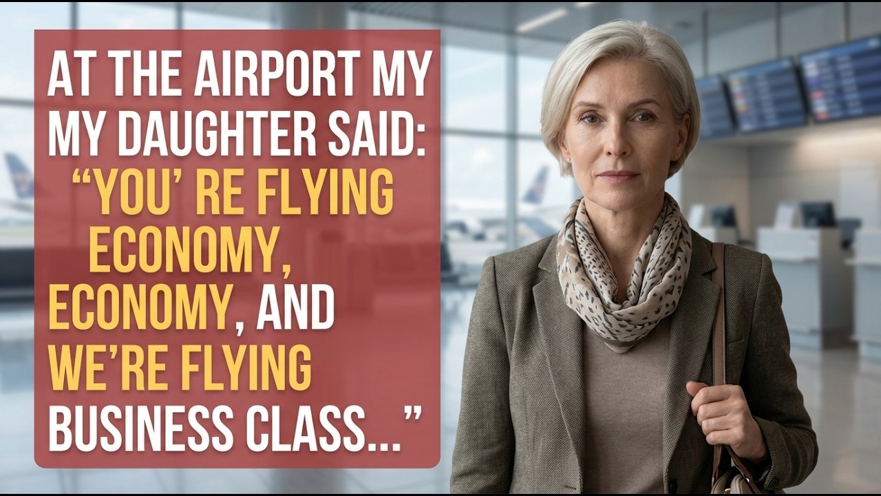 At The Airport, My Daughter Said, “You’re Flying Economy — We’re Flying Business Class