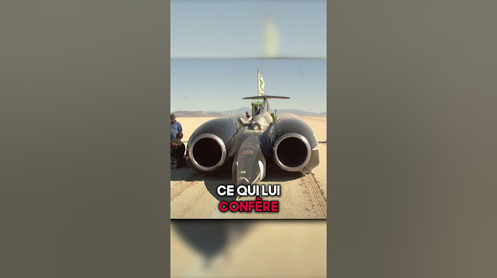 C'est la voiture la plus rapide du monde