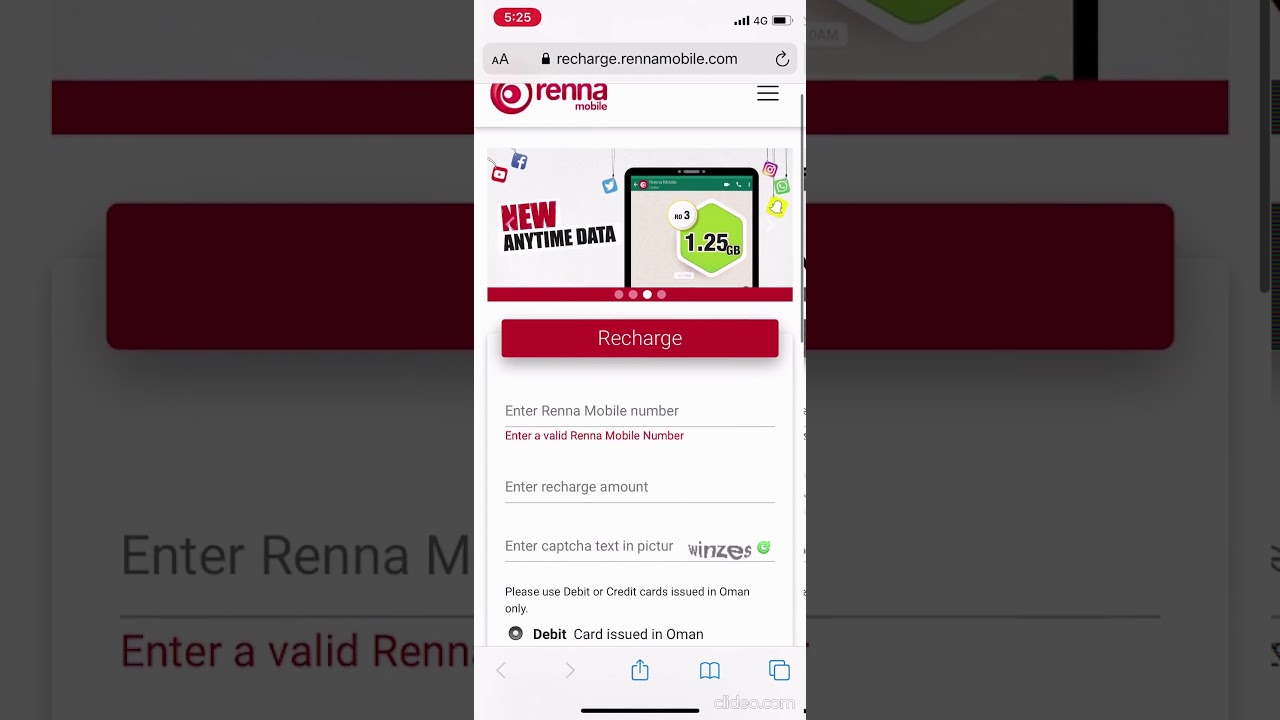 Recharge your Renna Mobile number Online - Life's Great with Renna Mobile