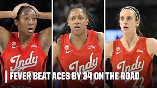 HIGHLIGHTS from Fever’s blowout win vs. Aces 🍿 | WNBA on ESPN