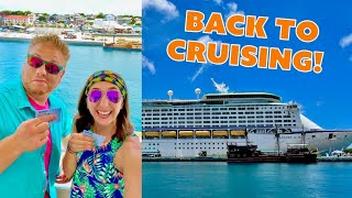 Cruising is Back! Boarding First Royal Caribbean Cruise Since Closure! | Adventure of the Seas Day 1