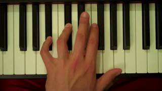 How To Play a Bb Minor Major 7th Chord on Piano Left Hand