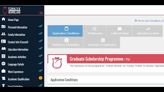 How to Edit Turky Scholarship Application screenshot 1
