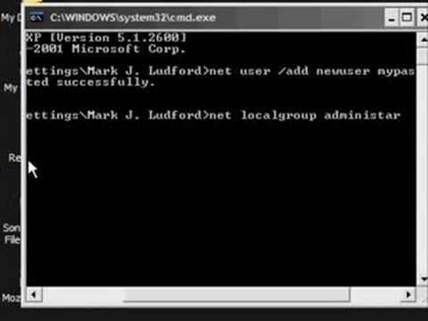 how to add a user account using cmd