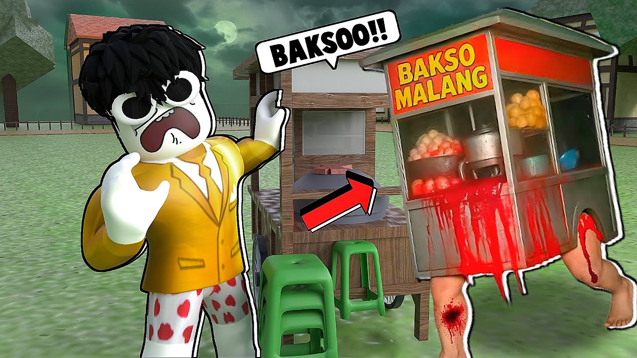 AKU JUALAN BAKSO MALANG JAM 1 PAGI DI TENGAH HUTAN!! - Roblox Indonesia