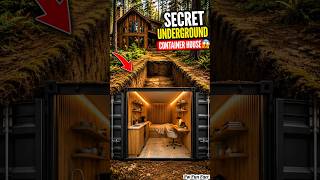 Secret Underground Container House 😱🏡 #shorts #viral #amazing