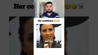 Her confidence 😭🤣☠️ #shorts #shortvideo #funny #trynottolaugh #shortvideos