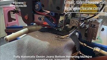 Fully Automatic Denim Jeans Bottom Hemming Sewing Machine Unit